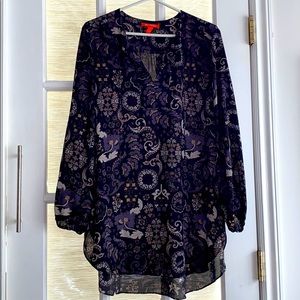 Sheer blouse - Sz L